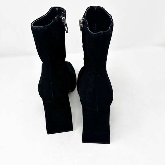 Dolce Vita Black Suede Platform Gracie Boot Zip Size 8.5 - Picture 7 of 9